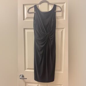 Women's Anne Klein Black Dress with Zipper Detail